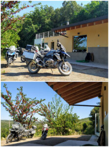 Riccardo con gli amici motociclisti dall'Italia, Settembre 2020