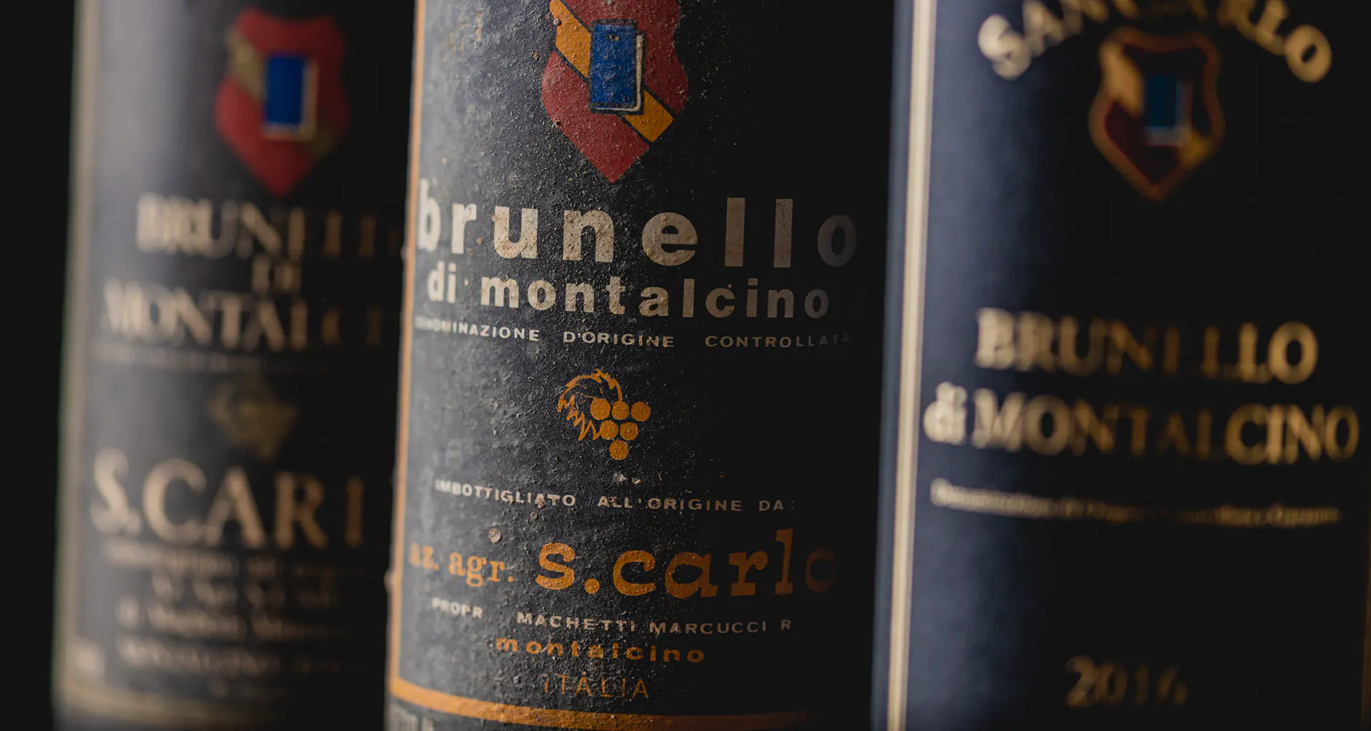 Vintage SanCarlo Montalcino - Vecchie bottiglie di Brunello