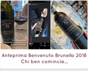 Novembre Benvenuto Brunello SanCarlo 2018