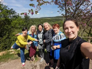 Catherine e il suo gruppo dagli USA, Aprile 2023. Women Power!