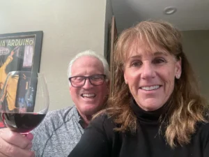 Bob dagli Stati Uniti, Gennaio 2024 "Gemma, il nostro primo bicchiere del nostro Brunello preferito! Grazie mille"