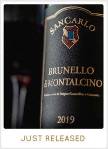 SanCarlo Brunello di Montalcino DOCG 2019 just released