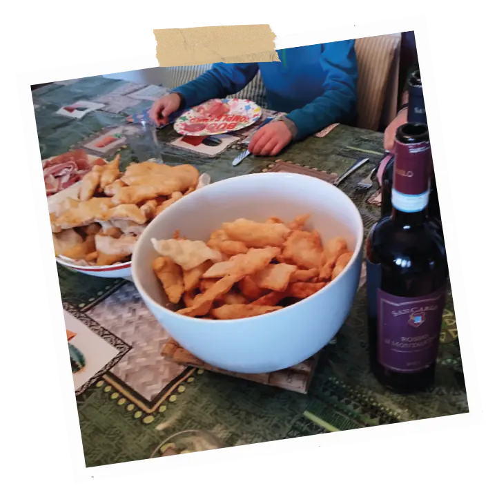 Donzelline, variante del pante tipica di Montalcino (Siena)
