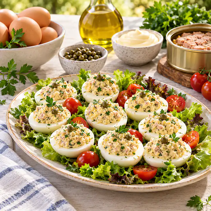 Deviled Eggs Recipe, 4 servings