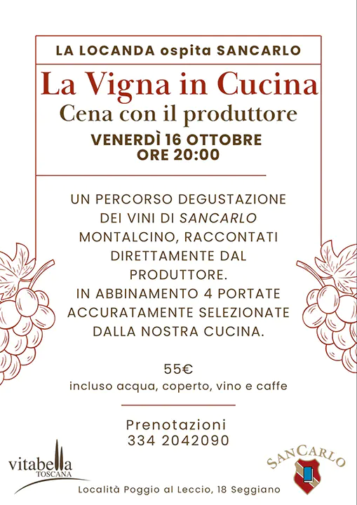 La Vigna in Cucina,